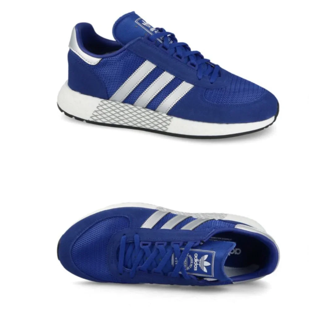 Adidas Marathon 5923 Collegiate Royal Blue & Silver Sneaker Shoes G26782 Size: 7
